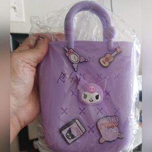 Mini EVA Kuromi beach bag With Strap #Kuromi #Boggstyle